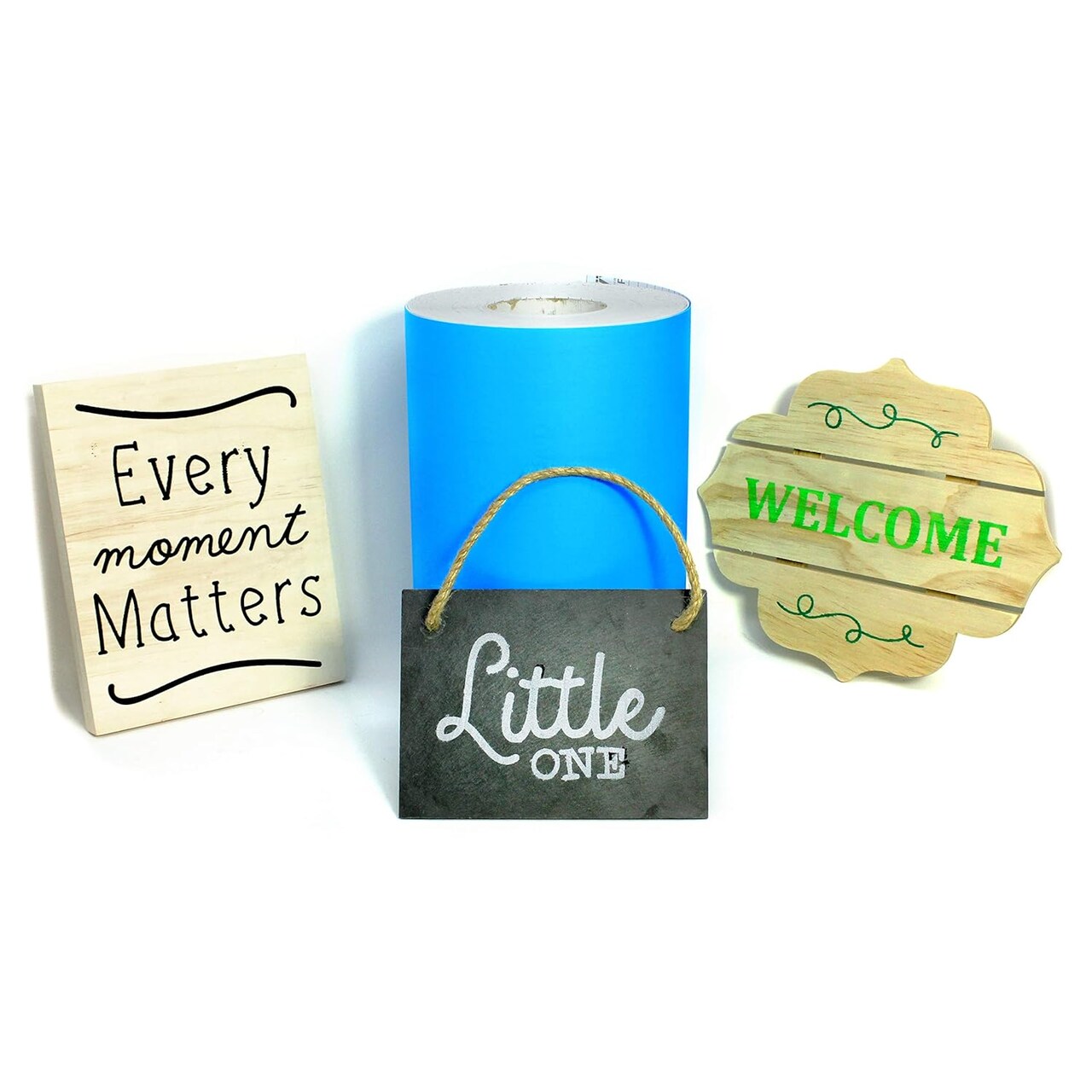 Blue Stencil Vinyl Masking Film with Anti-Bleed Technology (25ft x 12in)